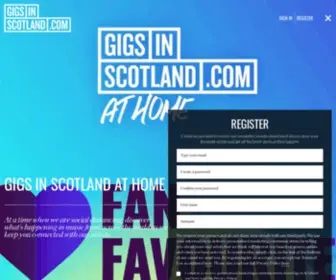 Gigsinscotland.com(Gigs in Scotland) Screenshot