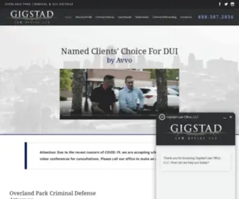 Gigstadlaw.com(Gigstad Law Office) Screenshot