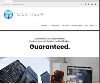 Gigstreem.com(Wireless internet providers) Screenshot