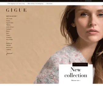 Gigue.com(Officiële webshop) Screenshot