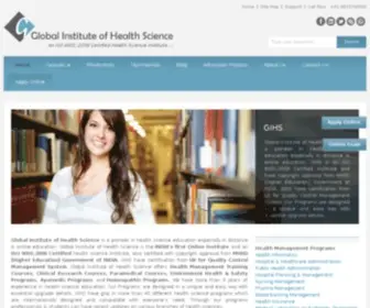 Gihsonline.com(Global Institute of Health Science) Screenshot