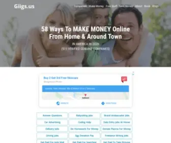 Giigs.us(MAKE MONEY Online From Home & Around Town With 511 Verified Genuine Companies (In America In 2020)) Screenshot