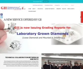 Giionline.com(GII Best Gem Testing Laboratory in India) Screenshot