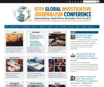 Gijc2017.org(Global Investigative Journalism Conference 2017) Screenshot