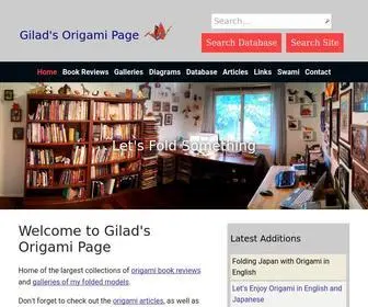 Giladorigami.com(Gilad's Origami Page) Screenshot