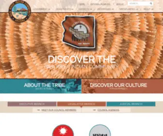 Gilariver.org(Gila River Indian Community) Screenshot