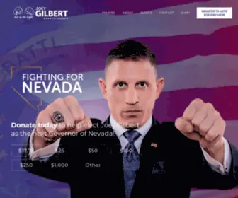 Gilbertforgovernor.com(Gilbert for Governor) Screenshot