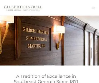 Gilbertharrelllaw.com(Gilbert Harrell Law Firm) Screenshot