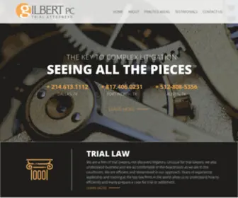 Gilbertpclaw.com(Gilbert PC) Screenshot