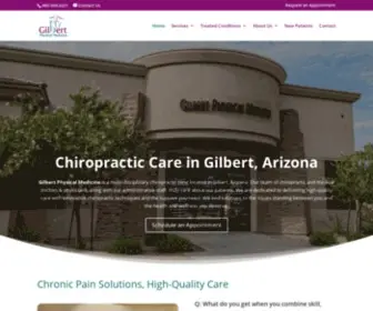 Gilbertphysicalmedicine.com(Chiropractor in Gilbert AZ) Screenshot