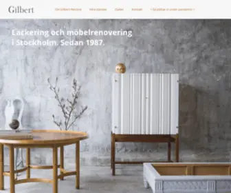 GilbertreStore.se(Lackering av kök och möbler i Stockholm) Screenshot
