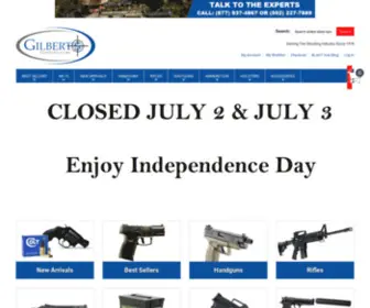 Gilbertsguns.com(Online Gun Store Huge Selection & Great Service) Screenshot