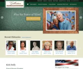 Gilbertsonfh.com(Gilbertson Funeral Home) Screenshot