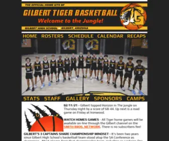 Gilberttigerbasketball.org(Gilbert Tiger Basketball) Screenshot