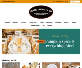 Gilbertwhitney.com(Kitchenware and Groceries) Screenshot