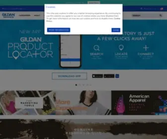 Gildanbrands.com(Gildan Brands) Screenshot