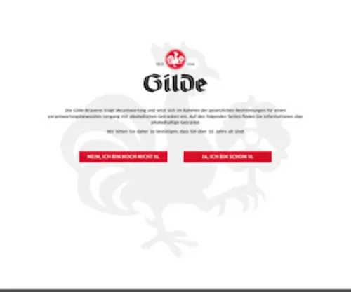 Gildebrau.de(Gilde Brauerei AG) Screenshot