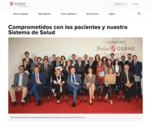 Gilead.es(Gilead Spain) Screenshot