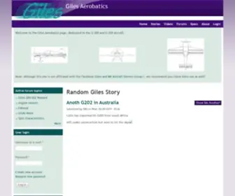 Gilesaerobatics.org(Random Giles Story) Screenshot