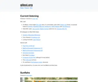 Gilest.org(Giles Turnbull's) Screenshot