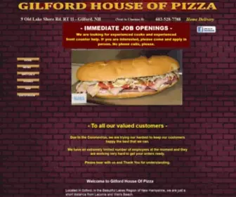 Gilfordhouseofpizza.com(Gilford House of Pizza) Screenshot