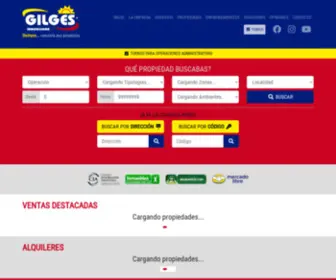 Gilgesprop.com.ar(Inmobiliaria Gilges) Screenshot