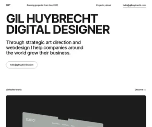 Gilhuybrecht.com(Designer, teacher & skateboarder) Screenshot