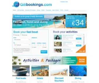 Gilibookings.com(Book your perfect trip to the Gili's) Screenshot