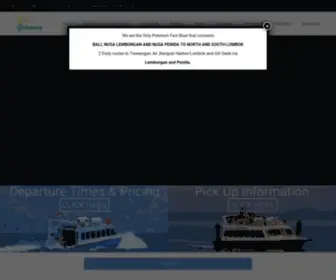 Giligetaway.com(Hassle Free Fast Boat Transfers to Lombok) Screenshot