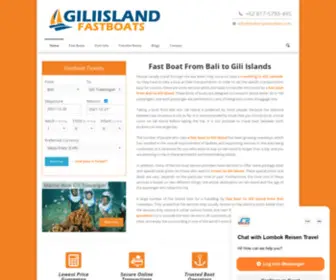 Giliislandfastboats.com(Fast Boat From Bali to Gili Islands) Screenshot