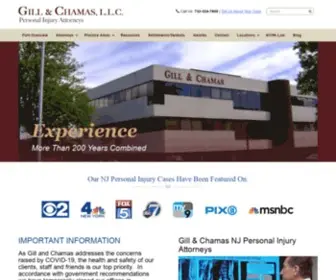 Gillandchamas.com(New Jersey Personal Injury Lawyers) Screenshot