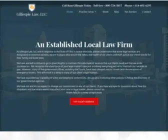 Gillespielawohio.com(Gillespie Law) Screenshot