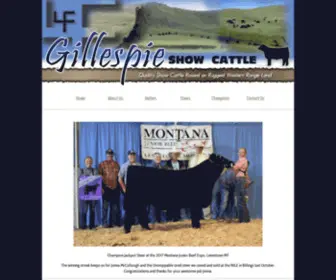 Gillespieshowcattle.com(Gillespie Show Cattle) Screenshot