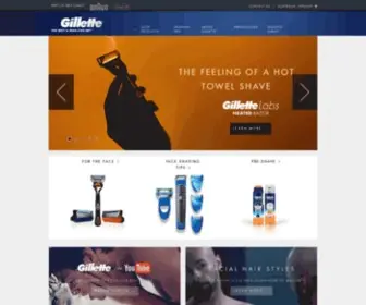 Gillette.com.au(Men’s Razors) Screenshot