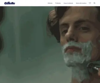 Gillette.com.pe(Todo sobre Afeitarse y Cuidados de la Piel del Hombre) Screenshot