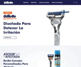 Gillette.com.ve(Afeitadoras, Cremas De Afeitar Y Desodorantes) Screenshot