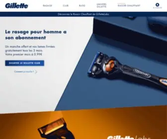Gillette.fr(Produits de Rasage & Soin pour Homme) Screenshot