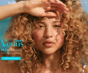 Gillettevenus.com.co(Rasuradoras Gillette Venus para mujer y productos para la afeitada) Screenshot