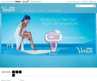 Gillettevenus.com.tr(Kadın tıraş bıçağı) Screenshot