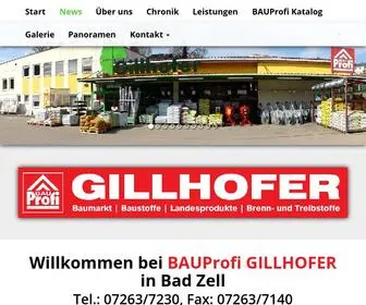 Gillhofer.at(Und Treibstoffe in Bad Zell im Bezirk Freistadt.)) Screenshot