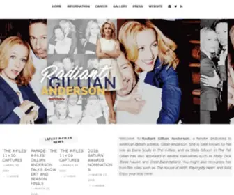 Gillian-Anderson.com(Radiant Gillian Anderson /) Screenshot