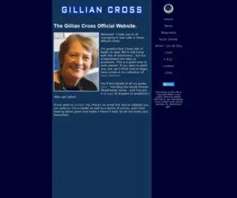 Gillian-Cross.co.uk(Author Gillian Cross Official Website) Screenshot