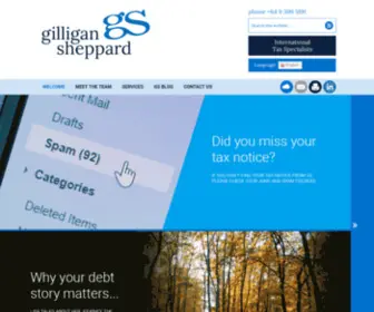 Gilligansheppard.co.nz(Gilligan Sheppard is a CPA Practice in Auckland) Screenshot