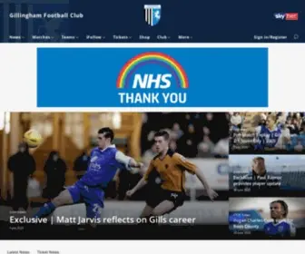 Gillinghamfootballclub.com(Gillingham) Screenshot