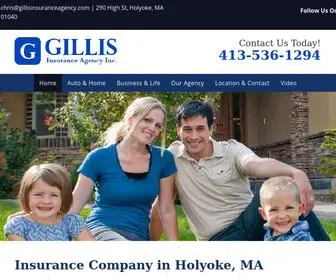 Gillisinsuranceagency.com(Holyoke, MA-Gillis Insurance Inc) Screenshot