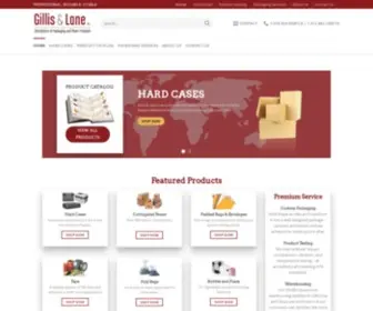 Gillislane.com(Distributors of Packaging and Paper Products) Screenshot