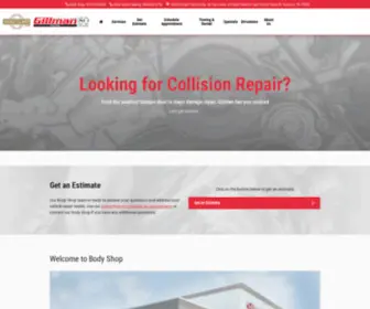 Gillmanbodyshop.com(Body Shop) Screenshot