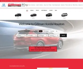 Gillmanhondahouston.com Screenshot