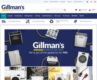 Gillmans.co.uk(Gillmans Domestic Appliance Specialists) Screenshot