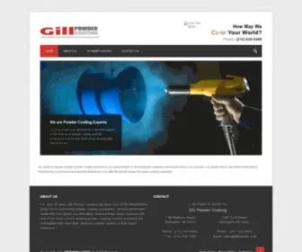 Gillpowder.com(Gill Powder Coating Inc) Screenshot